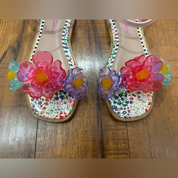 NWT Betsey Johnson Brice Pink Floral Girls Sandal, Size 5 - Picture 11 of 11